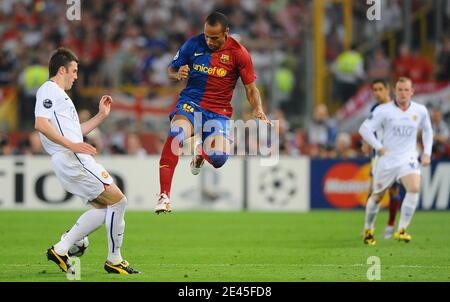 Barcelona's Thierry Henry während des UEFA Champion League Finals, FC Barcelona gegen Manchester United im Stadio Olimpico in Rom, Italien am 27. Mai 2009. Barcelona Gewann 2:0. Foto von Steeve McMay/ABACAPRESS.COM Stockfoto