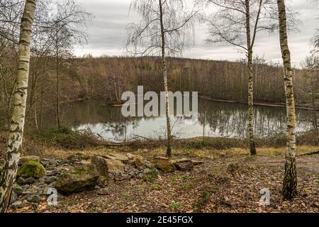 Die Sophienhöhe ist ein künstlich geschaffenes Wanderparadies in der Nähe von Hambach Stockfoto