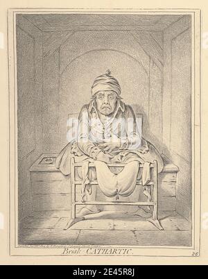 James Gillray, 1757â € "1815, britische, Brisk cathartic, 1804. Gravur. Stockfoto