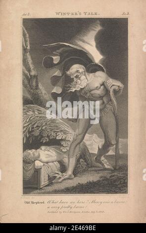 John Neagle, 1796â € "1865, Amerikaner, Winter's Tale, Akt 3, Szene 3, 1803. Gravur. Shakespeare, William (1564â € "1616), Dramatiker und Dichter Stockfoto