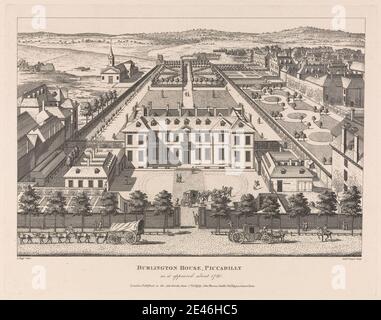 Richard Sawyer, aktiv 1820â € "1830, Burlington House, Piccadilly, 1809. Gravur. Stockfoto