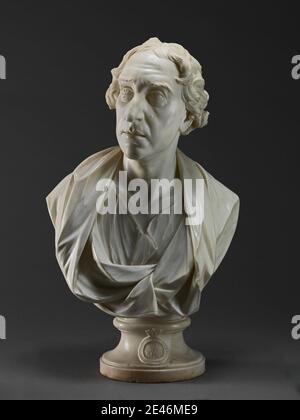 Joseph Wilton RA, 1722â € "1803, Briten, Thomas Dawson, erste Baron Dartrey (später erste Viscount Cremorne), ca. 1771. Carrara Marmor auf einem original ovalen Sockel. banyan, Blick, Trauer, Grundbesitzer, oberleutnant, Mann, Porträt, Trauer. Dawson, Thomas, 1. Baron Dartrey (später 1. Viscount Cremorne), 1725-1813 Stockfoto