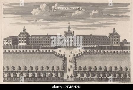 Thomas Bowles, ca. 1712â €“ starb 1753, Briten, Bethlam Hospital, undated. Gravur. Stockfoto