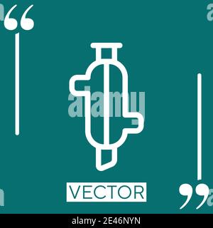 Vektorsymbol Geräte Lineares Symbol. Bearbeitbare Linie mit Konturen Stock Vektor