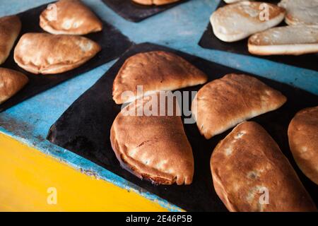 Handgemachte Süße Mexikanische Gefüllte Empanadas Stockfoto