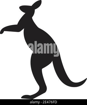 kangaroo Logo Vorlage Vektor Illustration Design Stock Vektor