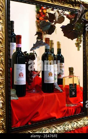 Turin, Piemont, Italien. -10/26/2009 - Messe "Wine Show" Stockfoto