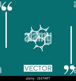 Graphen-Vektor-Symbol Lineares Symbol. Bearbeitbare Konturlinie Stock Vektor