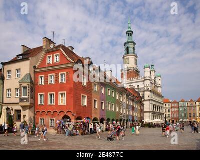 Rathaus am Alten Marktplatz in Posen. Polen Stockfoto