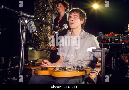 The Delgados beim A.T.P April 2000, All Tomorrows Parties Festival, Camber Sands, Rye, West Sussex, England, Vereinigtes Königreich. Stockfoto