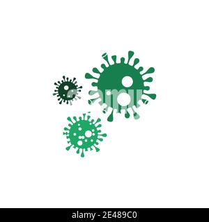 corona Virus Vektor Illustration Icon Vorlage Design Stock Vektor
