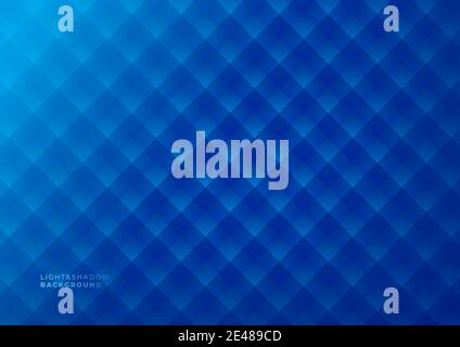 Dunkelblauer geometrischer Licht und Schatten abstrakter Hintergrund. Stock Vektor