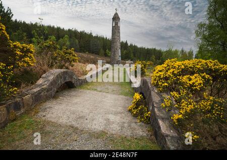 Denkmal für Liam Lynch (ehemalige IRA-Führer) in den Knockmealdown Bergen, Grafschaft Waterford, Irland Stockfoto