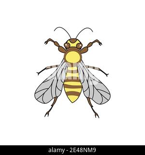 Vector Biene isoliert Stock Vektor