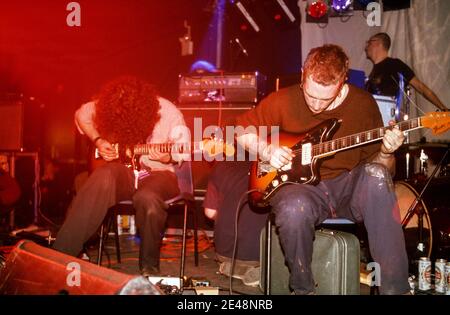 Godspeed You! Black Emperor A.T.P April 2000, Camber Sands, Rye, West Sussex, England, Vereinigtes Königreich. Stockfoto