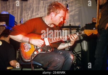 Godspeed You! Black Emperor A.T.P April 2000, Camber Sands, Rye, West Sussex, England, Vereinigtes Königreich. Stockfoto