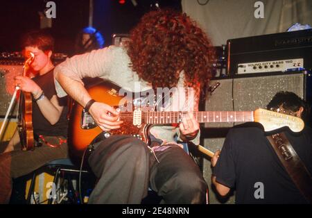 Godspeed You! Black Emperor A.T.P April 2000, Camber Sands, Rye, West Sussex, England, Vereinigtes Königreich. Stockfoto