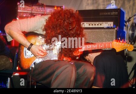 Godspeed You! Black Emperor A.T.P April 2000, Camber Sands, Rye, West Sussex, England, Vereinigtes Königreich. Stockfoto