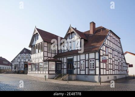 Fachwerkhäuser in der Altstadt, Bad Essen Stockfoto