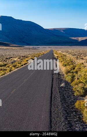 ODER 205 in der Nähe von Fields und Frenchglen, Oregon, USA Stockfoto