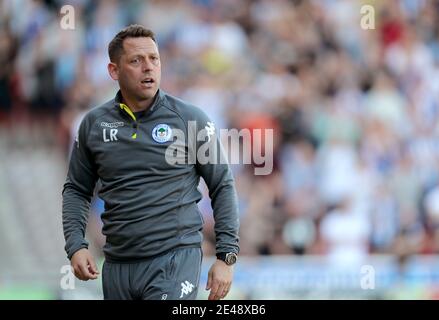 Datei Foto vom 05-05-2018 von Wigan Athletic Assistant Manager Leam Richardson Ausgabedatum: Freitag, 22. Januar 2021. Stockfoto