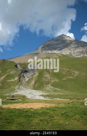 Unglaubliches Bergpanorama am Albulapass in der Schweiz 12.8.2020 Stockfoto