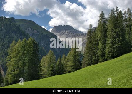 Unglaubliches und einzigartiges Bergpanorama am Albulapass in der Schweiz 12.8.2020 Stockfoto