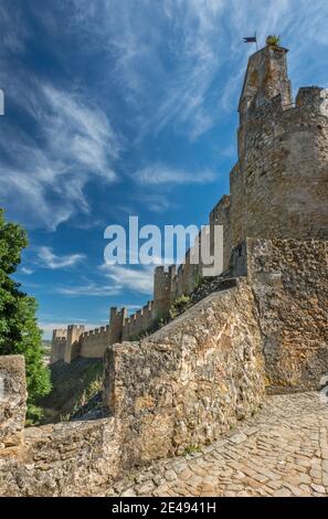 Convento do Christo, Kloster der Ritter des Ordens Christi, mittelalterliche Burg, in Tomar, Centro Region, Portugal Stockfoto