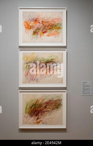 'Degree Zero: Drawing at midcentury' ist eine Kunstsammlung von 1948 bis 1961 im Museum of Modern Art, New York City, USA Stockfoto