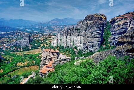 Meteora Kalambaki Region Thessalien Griechenland Europäische Union Stockfoto