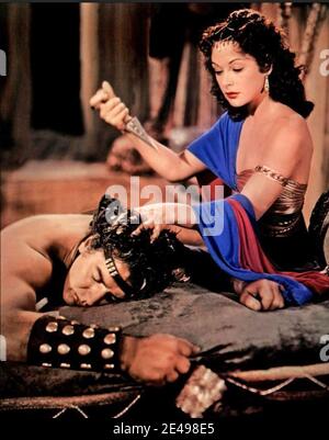 SAMSON UND DELILAH 1949 Paramount Pictures Film mit Hedy Lamarr Und Victor Mature Stockfoto