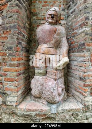 Legende, Legende, Steinerene Mann, der Steinerne Mann, Stoinernen Ma, D'Stoinerne Ma, der Stoinerne Mo, Stadtmauer, Stadtmauer, Schwedenstiege, Sehenswürdigkeit, historischer Ort von Interesse, Ort von Denkmal, Denkmal, Denkmalschutz, aufgeführt, historische Altstadt, Altstadt Stockfoto