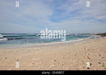 Popcorn Beach Beach, Corralejo, Fuerteventura, Kanarische Inseln, Spanien Stockfoto