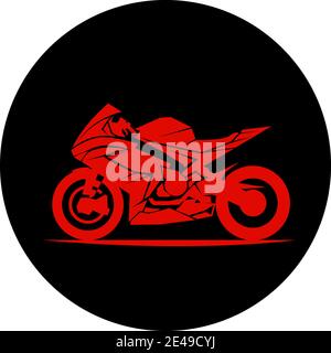 Schnelle extreme Sport Fahrrad Vektor eps10 Illustration Symbol Stock Vektor