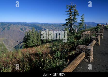 Hells Canyon mit Blick auf den Blick, Hells Canyon National Recreation Area, Oregon Stockfoto