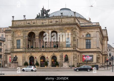 Kopenhagen, Dänemark - 12 Dez 2020: Königliches Dänisches Theater in Kopenhagen Stockfoto