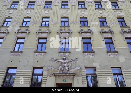 Architektur von Ciril Metod Koch in Ljubljana Stockfoto