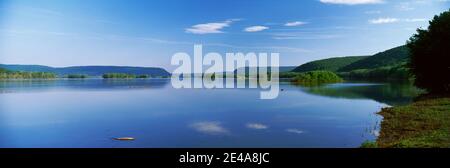 Blick auf den Susquehanna River, Harrisburg, Pennsylvania, USA Stockfoto