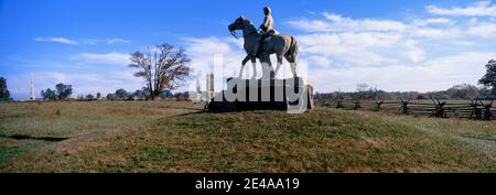 8th Pennsylvania Cavalry Monument, Gettysburg National Military Park, Gettysburg, Pennsylvania, USA Stockfoto