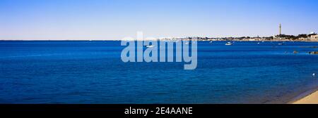 Blick auf den Ozean, Provincetown, Cape Cod, Barnstable County, Massachusetts, USA Stockfoto