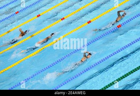 Atmosphäre in der 200m Freistil-Serie der Frauen während der 13. 'FINA' Weltmeisterschaft im Schwimmen, in Rom, Italien, am 28. Juli 2009. Foto von Christophe Guibbaud/Cameleon/ABACAPRESS.COM Stockfoto