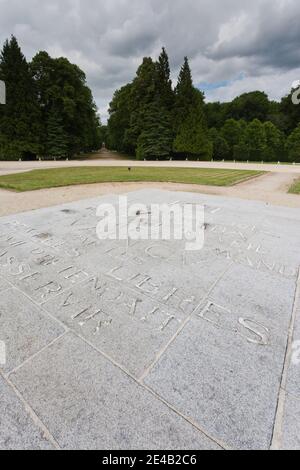 Ort der Unterzeichnung des Ersten Weltkriegs Waffenstillstand, Glade des Waffenstillstands, Compiegne, Oise, Picardie, Frankreich Stockfoto