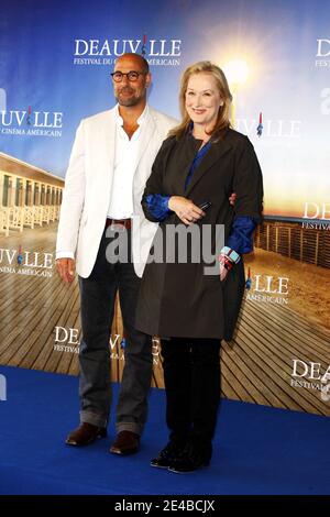 Stanley Tucci und Meryl Streep posieren während einer Fotoaufnahme für 'Julie und Julia' beim 35. 'Deauville American Film Festival' in Deauville, Frankreich am 5. September 2009. Foto von Denis Guignebourg/ABACAPRESS.COM Stockfoto