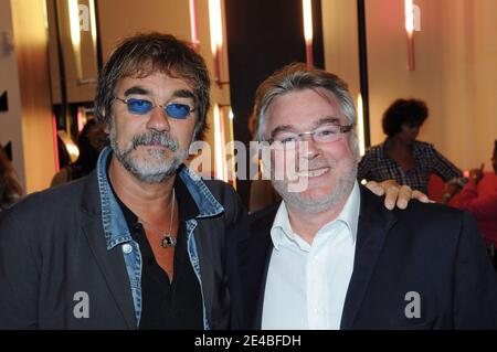 EXKLUSIV - Olivier Marchal und Christian Rauth bei der Vorstellung der 4. "Scenaristes en Series" in Paris, Frankreich am 7. September 2009. Foto von Helder Januario/ABACAPRESS.COM Stockfoto