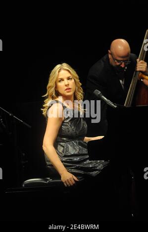 Diana Krall tritt am 17. September 2009 im L'Olympia in Paris auf. Foto von Mousse/ABACAPRESS.COM Stockfoto