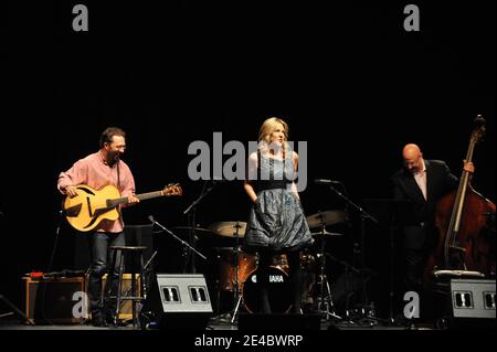 Diana Krall tritt am 17. September 2009 im L'Olympia in Paris auf. Foto von Mousse/ABACAPRESS.COM Stockfoto