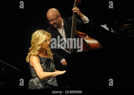 Diana Krall tritt am 17. September 2009 im L'Olympia in Paris auf. Foto von Mousse/ABACAPRESS.COM Stockfoto