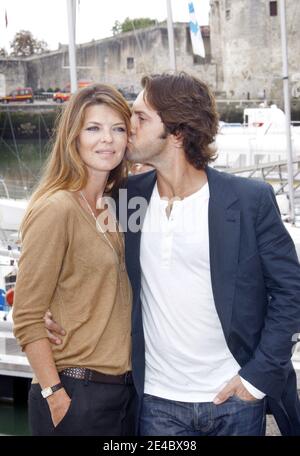 Gwendoline Hamon und Frederic Diefenthal am 20. September 2009 beim 11. TV Fiction Festival von La Rochelle in La Rochelle, Frankreich. Foto von Patrick Bernard/ABACAPRESS.COM Stockfoto