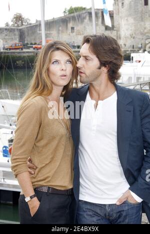 Gwendoline Hamon und Frederic Diefenthal am 20. September 2009 beim 11. TV Fiction Festival von La Rochelle in La Rochelle, Frankreich. Foto von Patrick Bernard/ABACAPRESS.COM Stockfoto