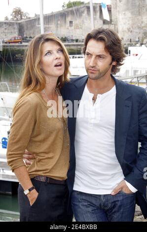 Gwendoline Hamon und Frederic Diefenthal am 20. September 2009 beim 11. TV Fiction Festival von La Rochelle in La Rochelle, Frankreich. Foto von Patrick Bernard/ABACAPRESS.COM Stockfoto